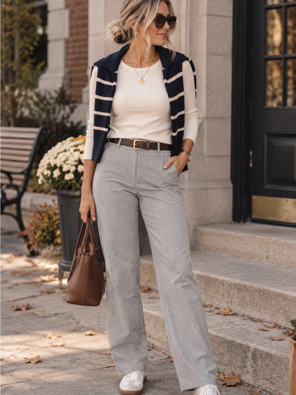NWT Lee Gray Dress Pants Size 10 Short | Straight Leg Trouser